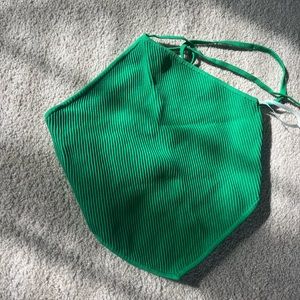 Babaton sculpt knit green top